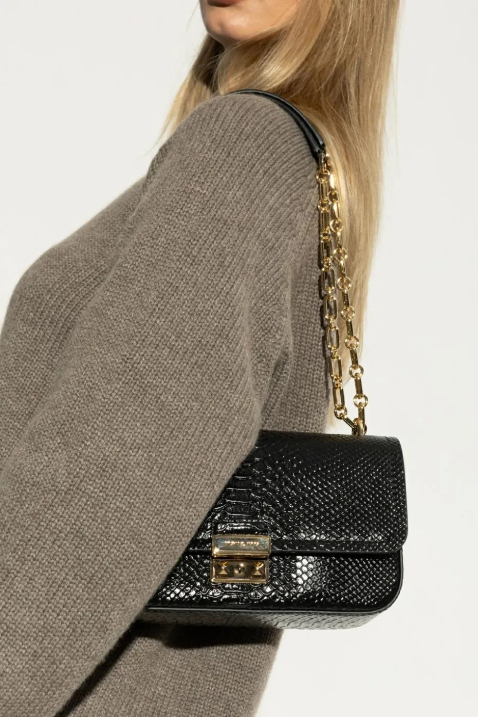 Michael Michael Kors CZARNY Torba na ramię `Tribeca Large`