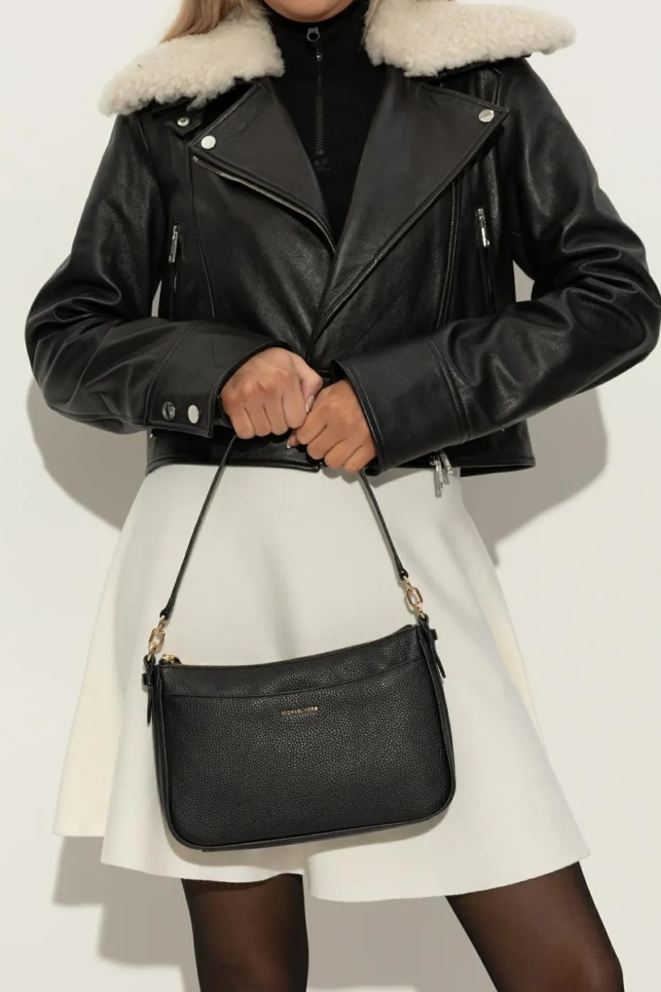 Michael Michael Kors CZARNY Torba na ramię `Jet Set`