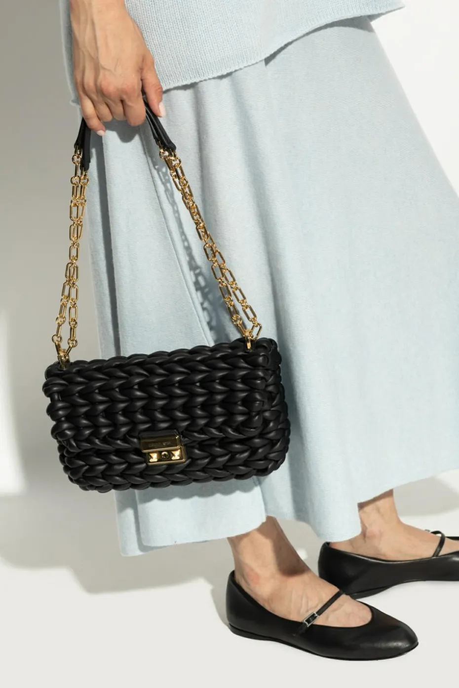 Michael Michael Kors CZARNY Torba na ramię `Tribeca Large`