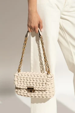 Michael Michael Kors kremowy Torba na ramię `Tribeca Large`
