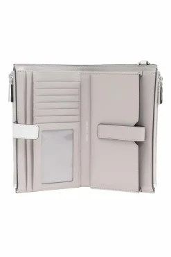 Michael Michael Kors SREBRNY Portfel `Jet Set`