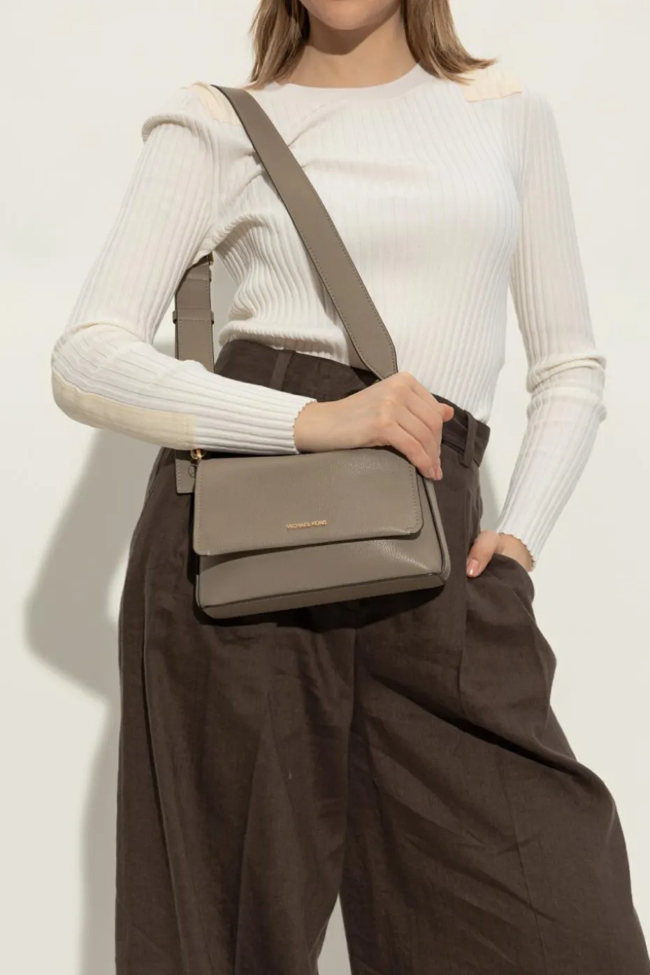 Michael Michael Kors SZARY Torba na ramię `Nessa`