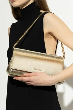 Michael Michael Kors ZŁOTY Kopertówka `Carmine`