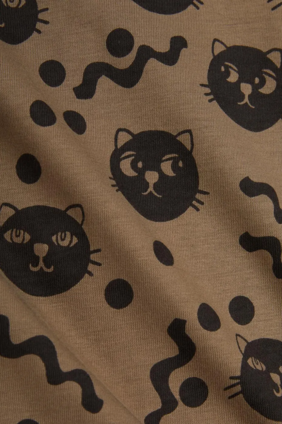 Mini Rodini BRĄZOWY Komplet: bluza i spodnie