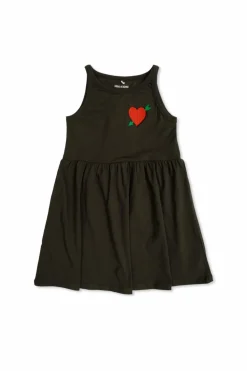 Mini Rodini CZARNY Bawełniana sukienka bez rękawów