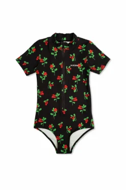 Mini Rodini CZARNY Kostium ze wzorem