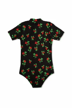 Mini Rodini CZARNY Kostium ze wzorem