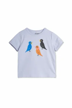 Mini Rodini FIOLETOWY T-shirt z nadrukiem