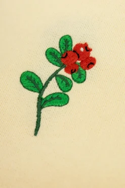 Mini Rodini kremowy Bluza z logo