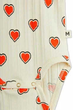 Mini Rodini kremowy Zestaw: body i legginsy