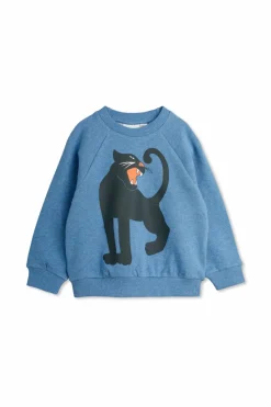 Mini Rodini NIEBIESKI Bluza z nadrukiem