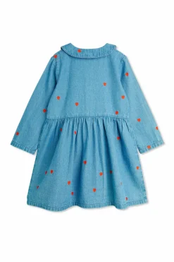 Mini Rodini NIEBIESKI Sukienka jeansowa