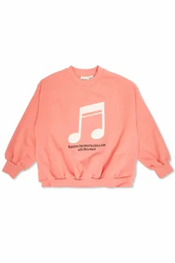 Mini Rodini RÓŻOWY Bluza z wyszyciem