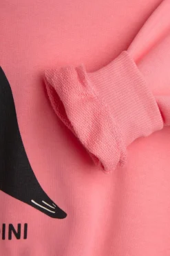 Mini Rodini RÓŻOWY Bluza z nadrukiem
