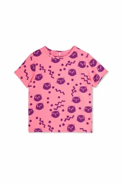 Mini Rodini RÓŻOWY T-shirt z nadrukiem