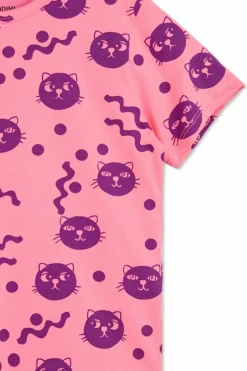 Mini Rodini RÓŻOWY T-shirt z nadrukiem