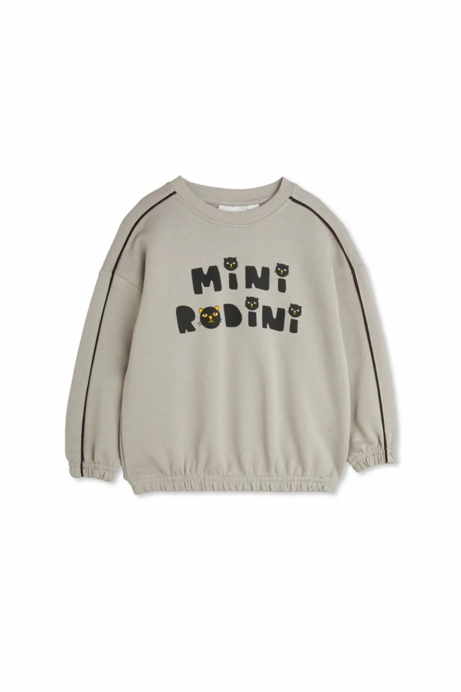 Mini Rodini SZARY Bluza z nadrukowanym logo