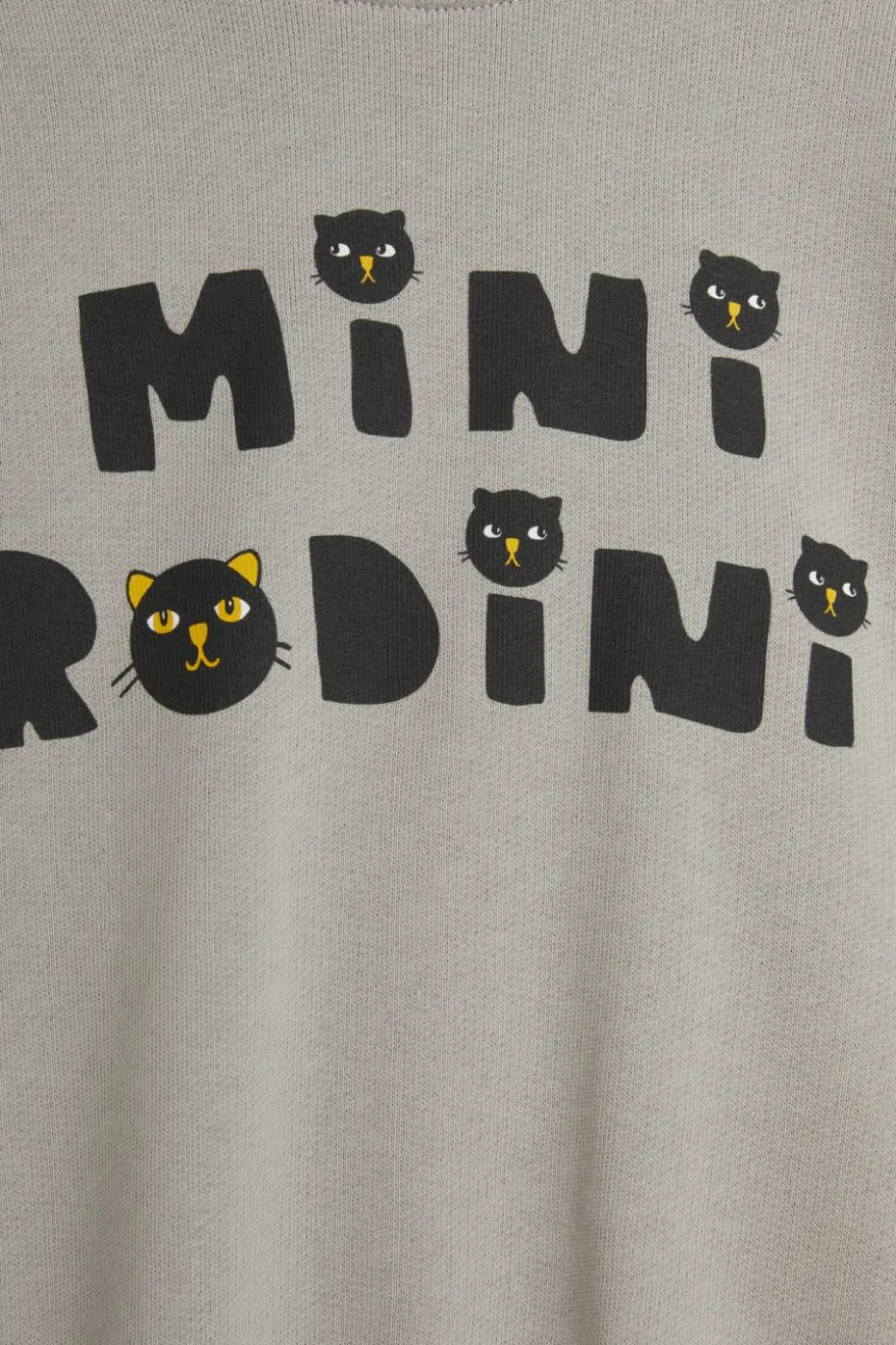 Mini Rodini SZARY Bluza z nadrukowanym logo