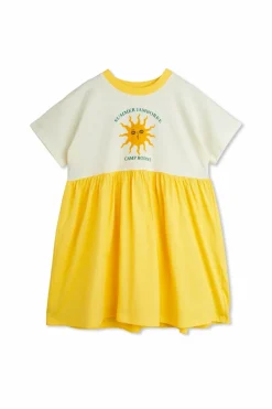 Mini Rodini ŻÓŁTY Sukienka z nadrukiem