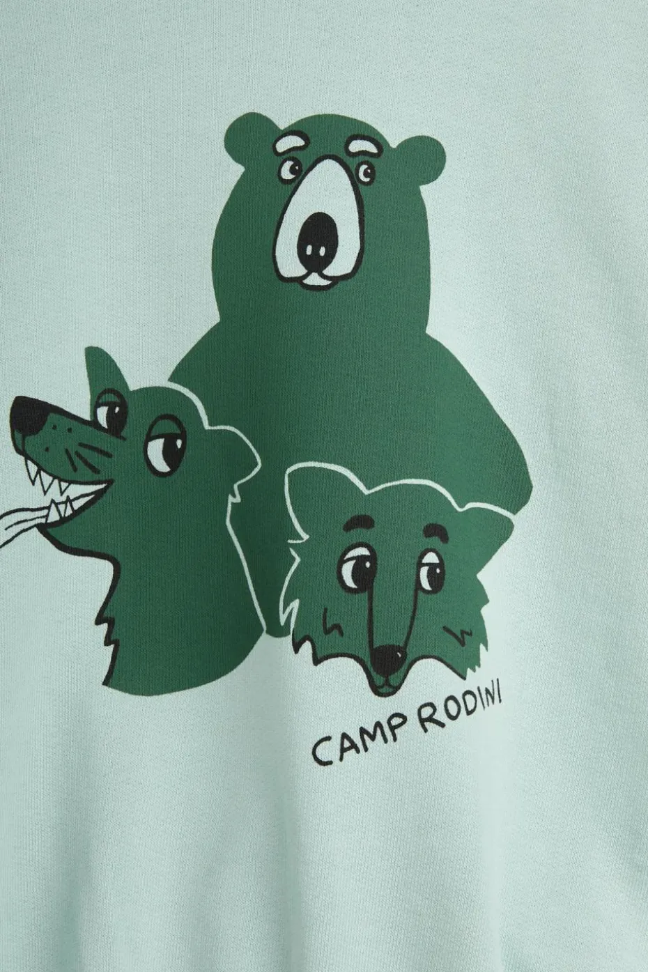 Mini Rodini ZIELONY Bluza z nadrukiem