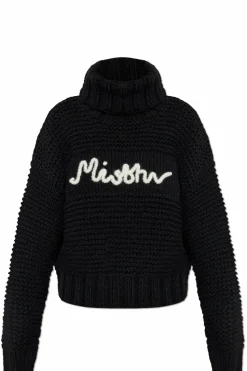 MISBHV CZARNY Golf z logo