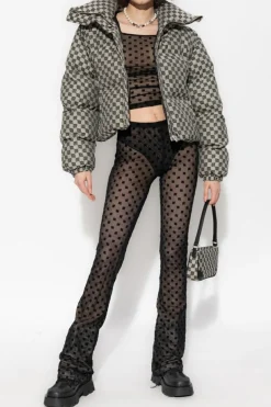 MISBHV CZARNY Legginsy ‘Mesh Monogram’