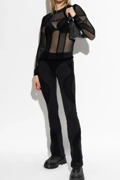 MISBHV CZARNY Legginsy z logo