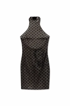 MISBHV CZARNY Sukienka z monogramem