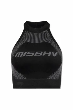 MISBHV CZARNY Top z logo