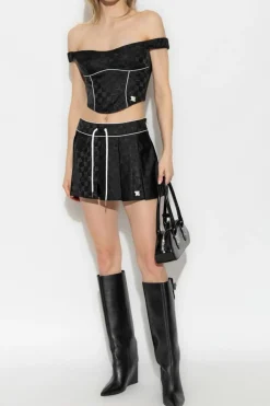 MISBHV CZARNY Top z monogramem