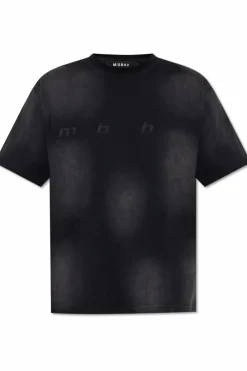 MISBHV CZARNY T-shirt z logo