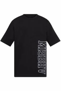 MISBHV CZARNY T-shirt z logo