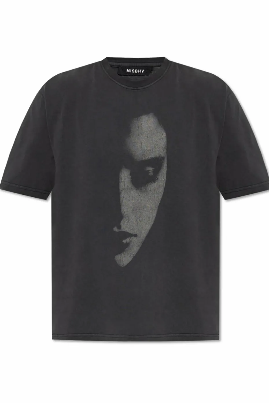 MISBHV CZARNY T-shirt z nadrukiem