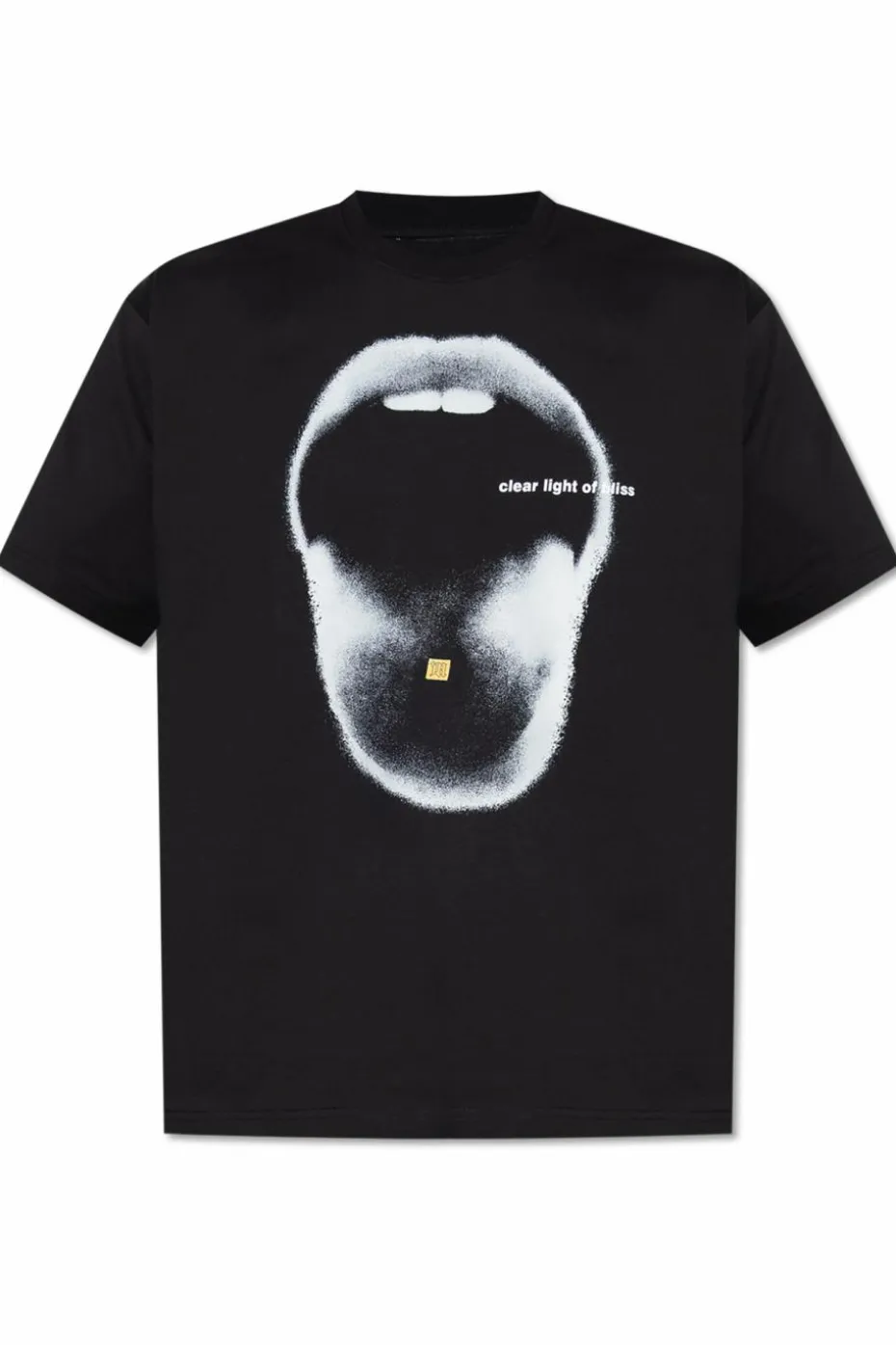 MISBHV CZARNY T-shirt z nadrukiem