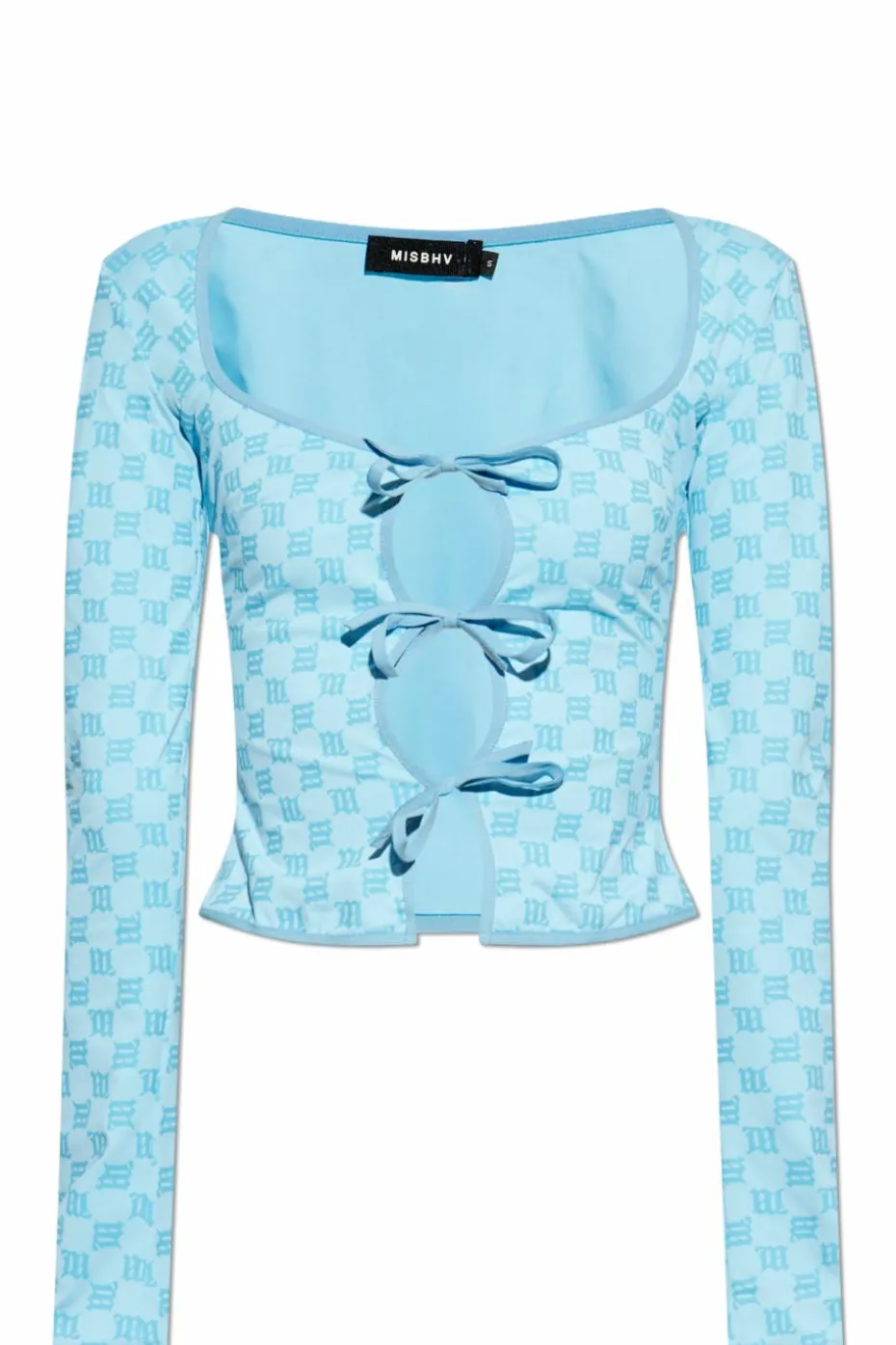 MISBHV NIEBIESKI Top z monogramem