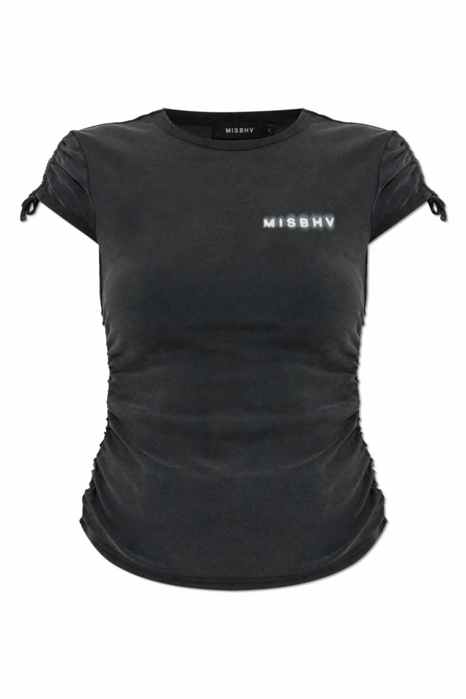 MISBHV SZARY T-shirt z logo