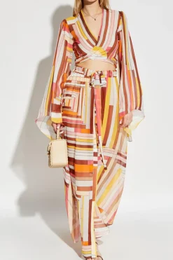 Missoni MULTIKOLOR Jedwabny top