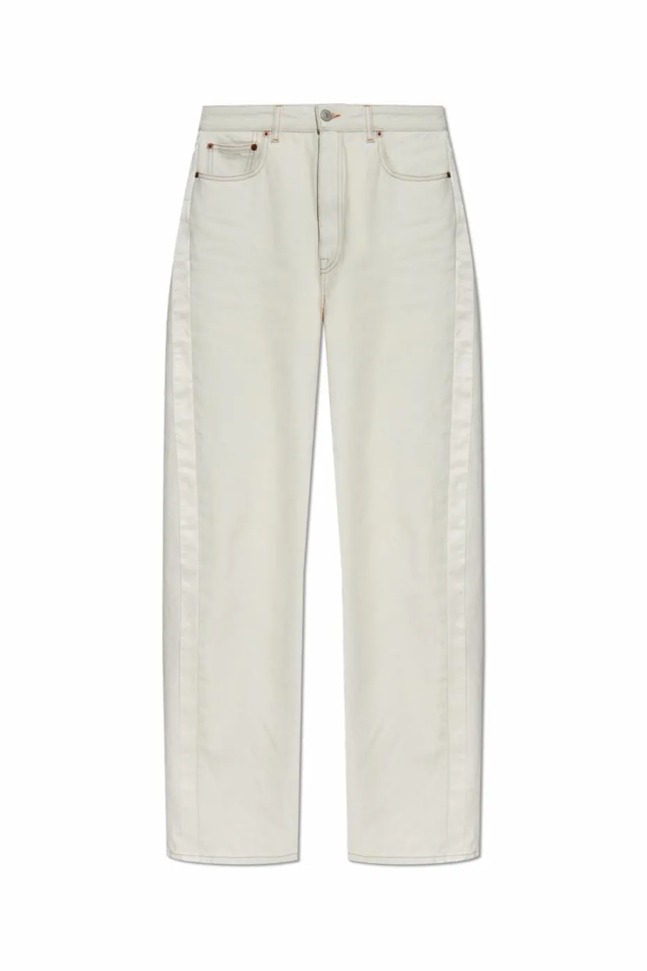 MM6 Maison Margiela BIAŁY Jeansy z kieszeniami