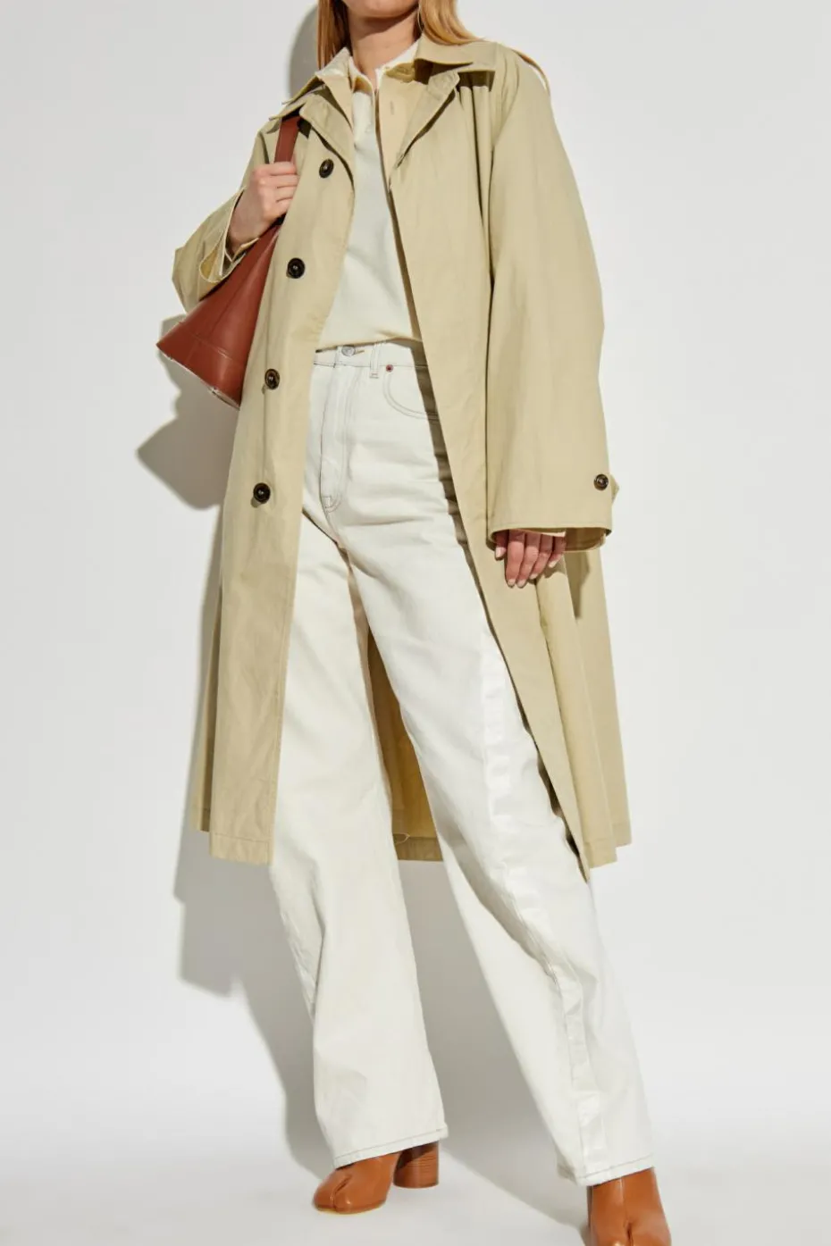 MM6 Maison Margiela BIAŁY Jeansy z kieszeniami
