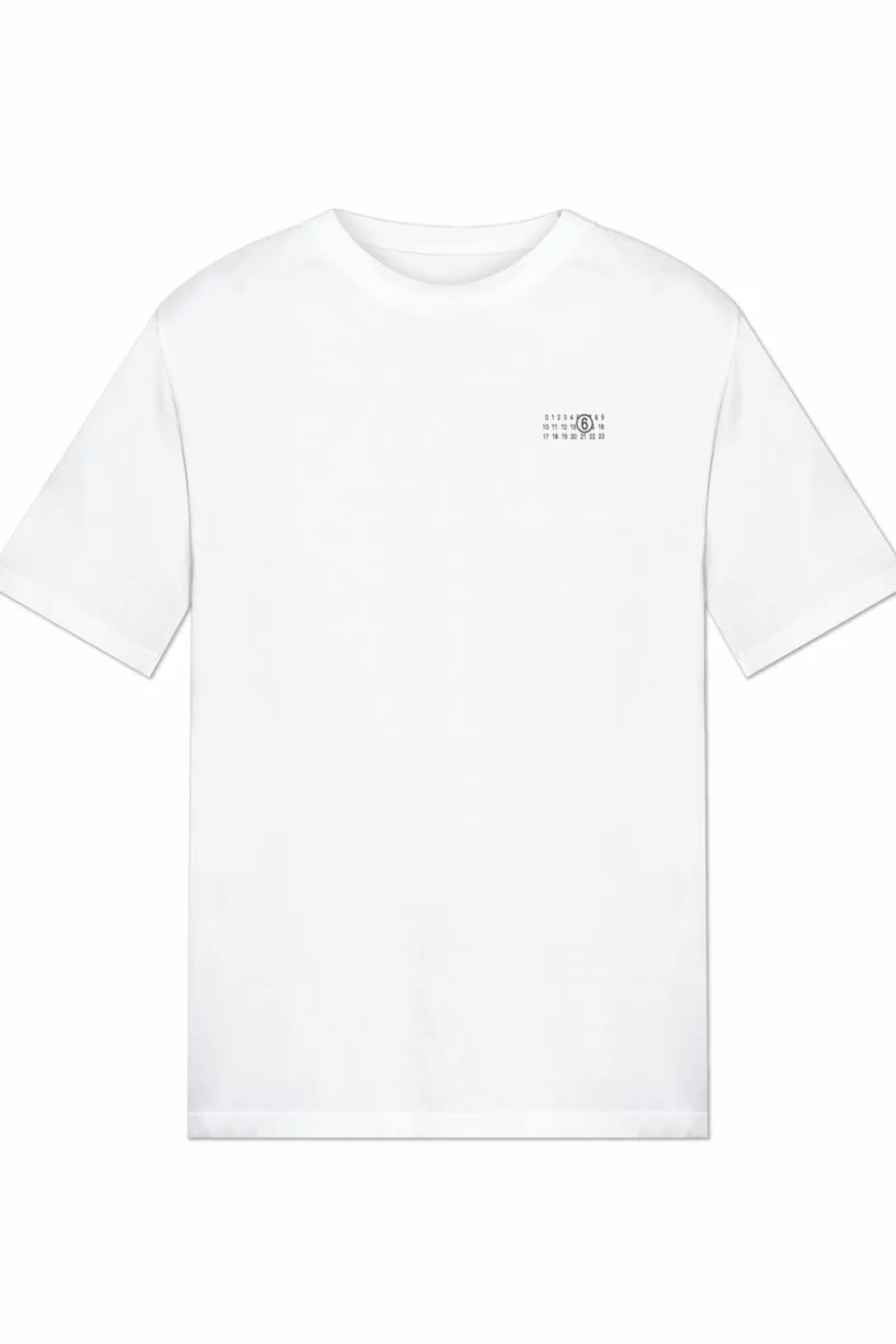 MM6 Maison Margiela BIAŁY T-shirt z logo