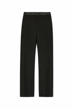 MM6 Maison Margiela CZARNY Spodnie w kant