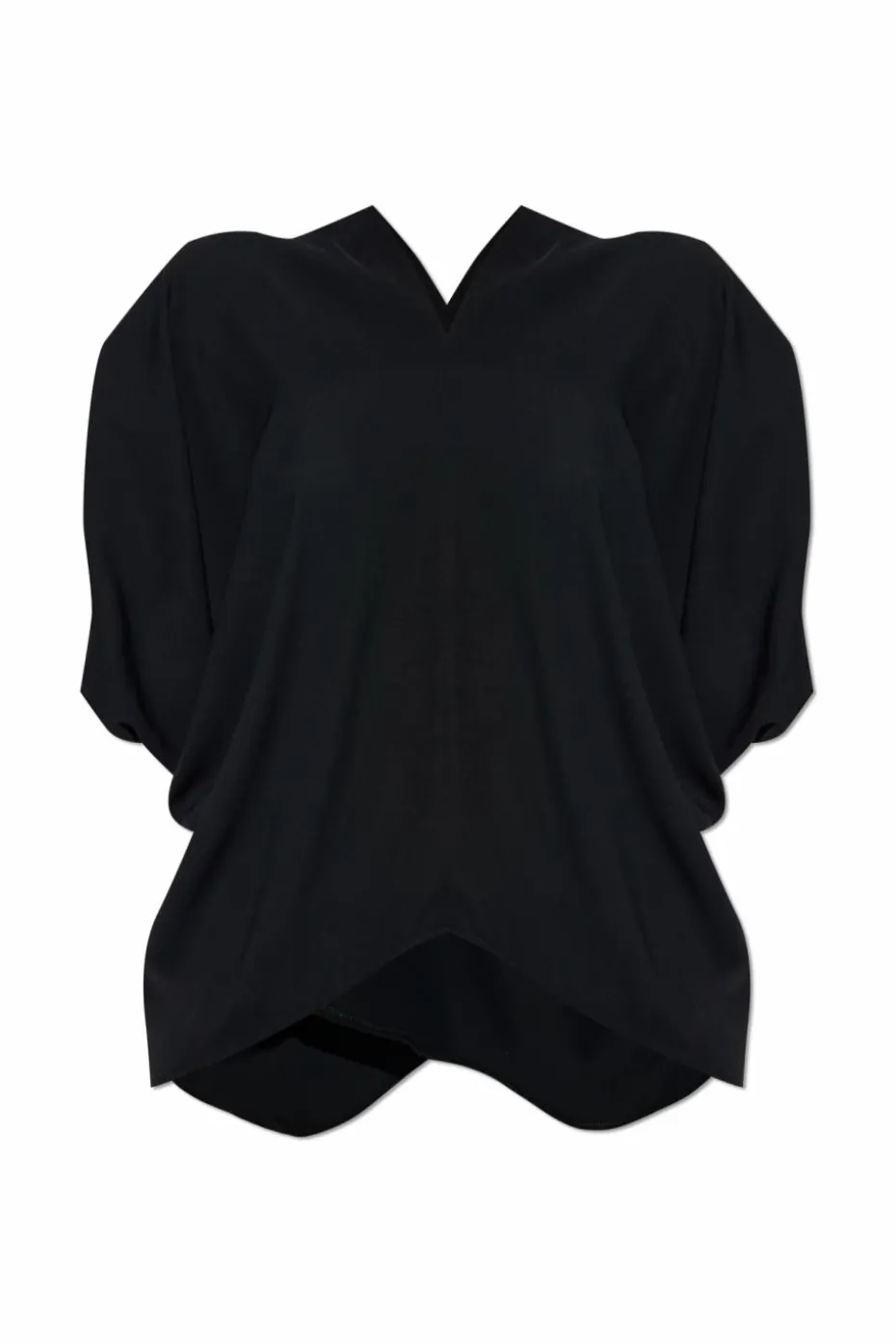 MM6 Maison Margiela CZARNY Top z krótkim rękawem
