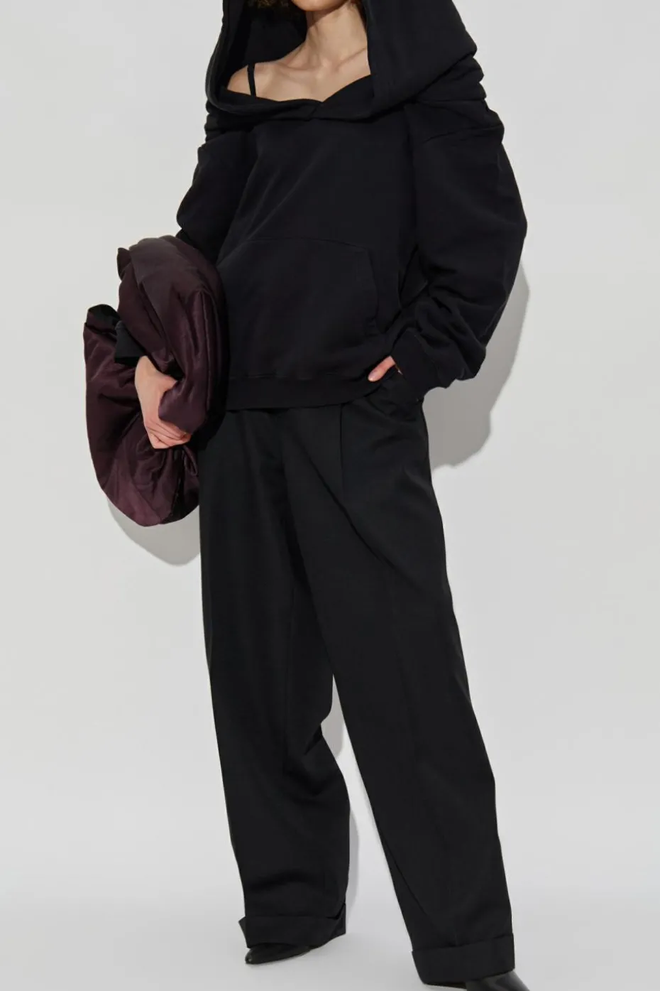 MM6 Maison Margiela CZARNY Bawełniana bluza