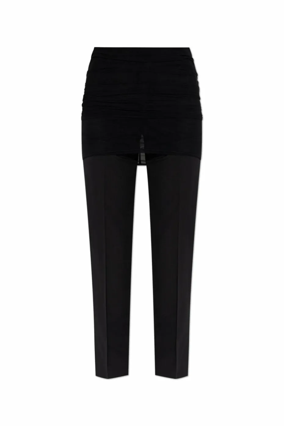 MM6 Maison Margiela CZARNY Spodnie w kant