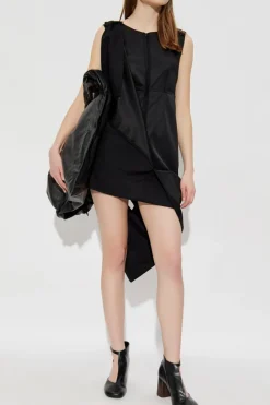 MM6 Maison Margiela CZARNY Sukienka bez rękawów
