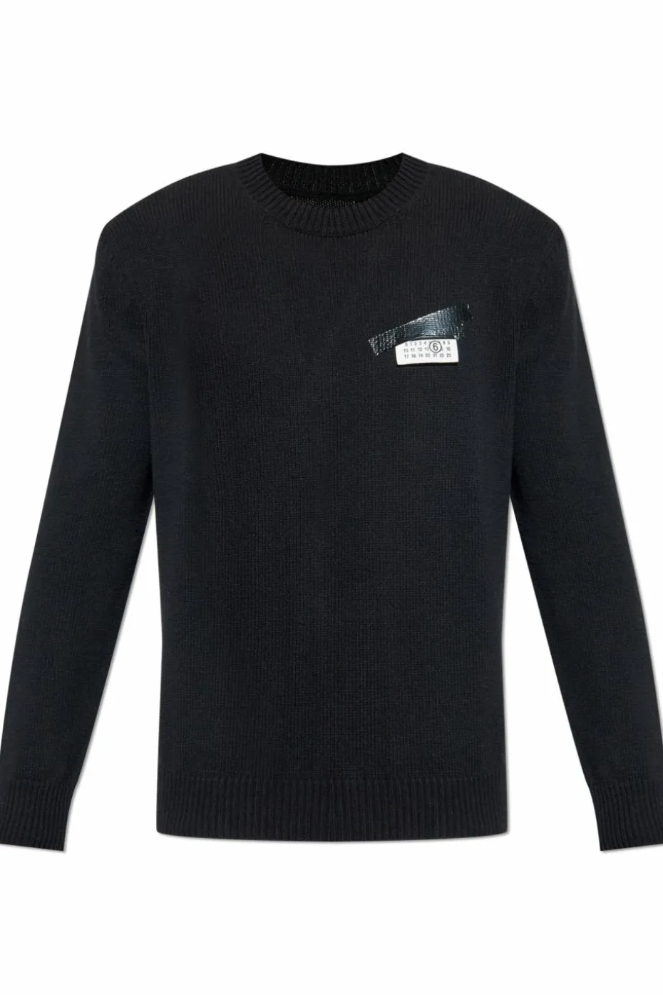 MM6 Maison Margiela CZARNY Sweter z logo
