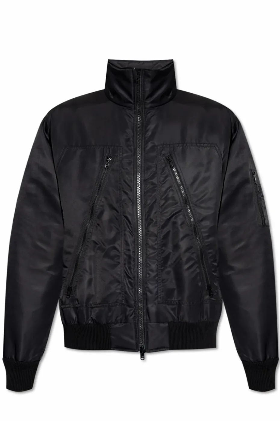 MM6 Maison Margiela CZARNY Kurtka typu `bomber`