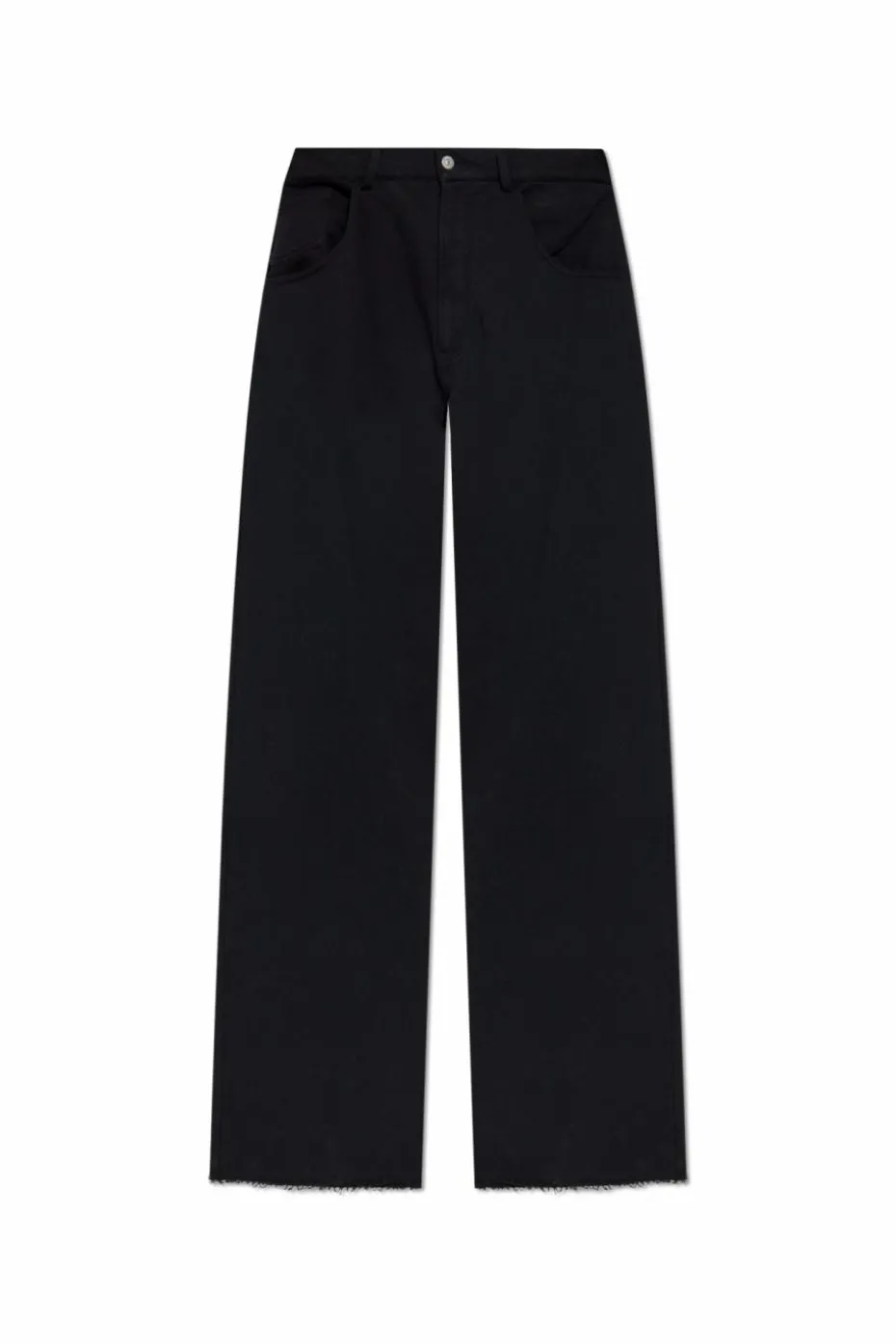 MM6 Maison Margiela CZARNY Bawełniane spodnie