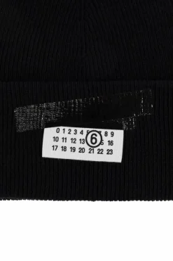 MM6 Maison Margiela CZARNY Czapka z logo