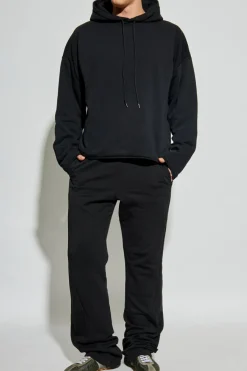MM6 Maison Margiela CZARNY Bawełniane spodnie dresowe